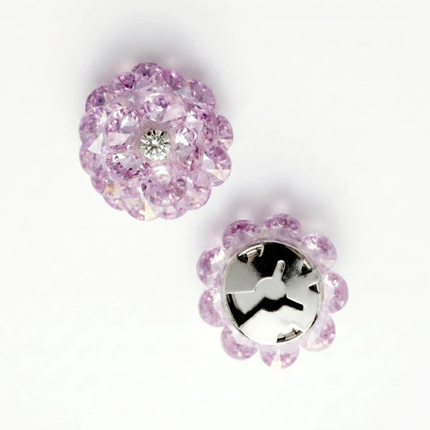 AMETHYST ROSETTE ｜ 1 PAIR