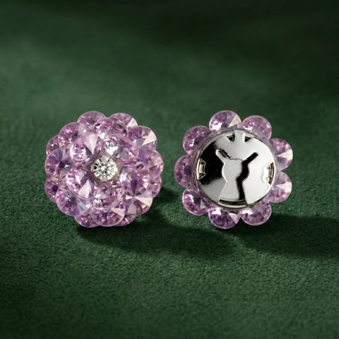 AMETHYST ROSETTE ｜ 1 PAIR