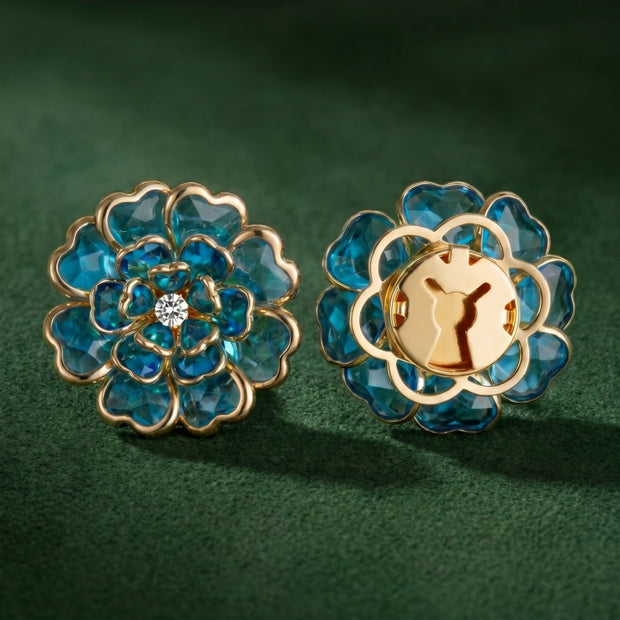 SAPPHIRE CAMELLIA ｜ 1 PAIR