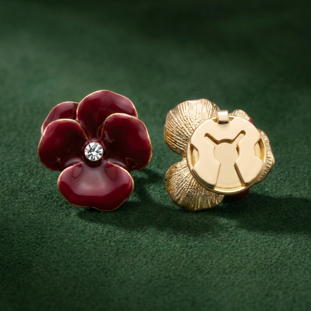 SCARLET PANSY ｜ 1 PAIR