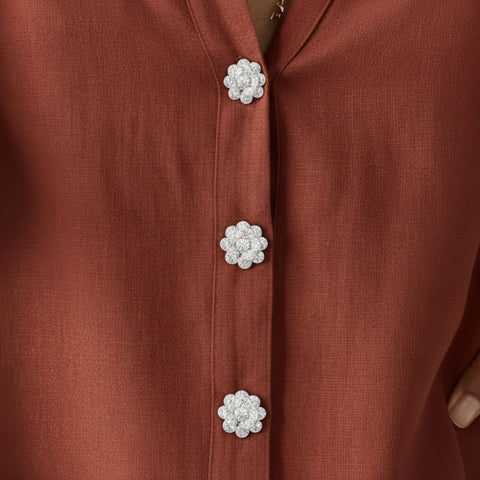 AMETHYST ROSETTE ｜ 1 PAIR