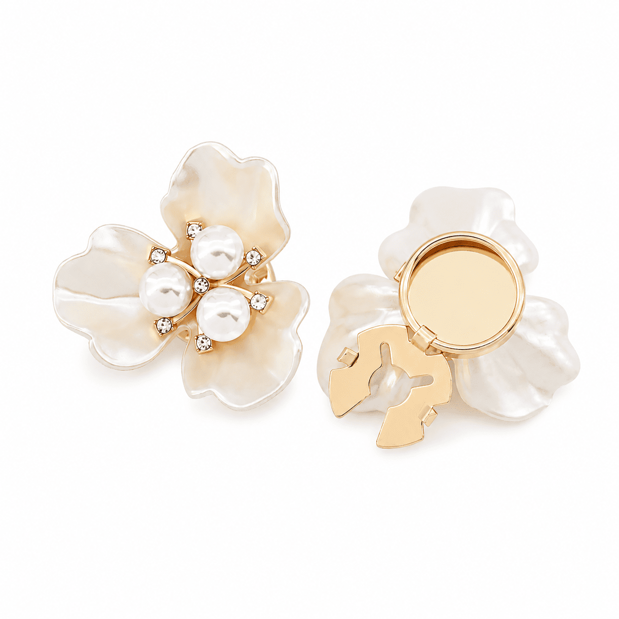 Pearl Garden Button Covers - 2 Pieces Main image