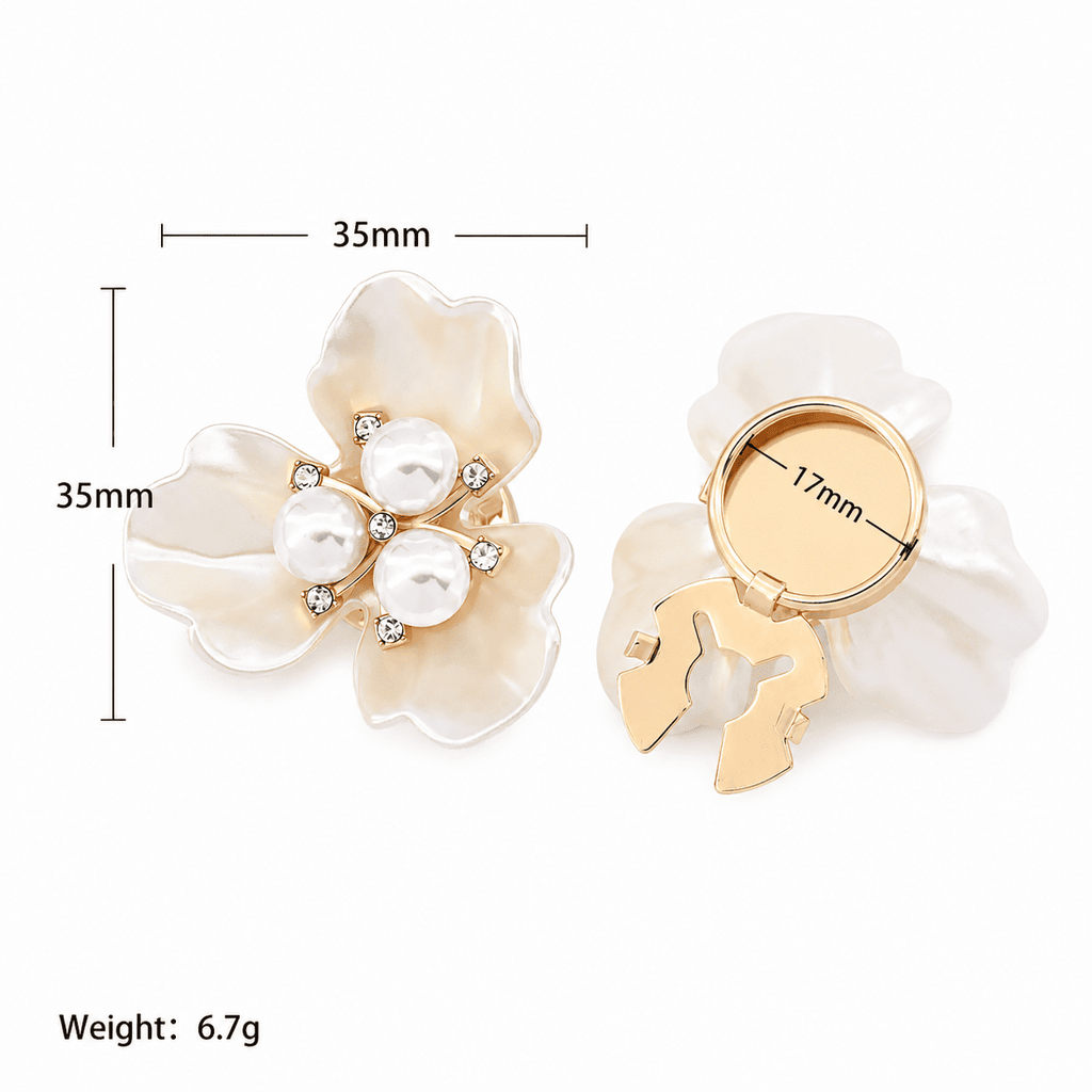Pearl Garden Button Covers - 2 Pieces