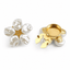 Pearl Flower Button Covers – 2 Pieces